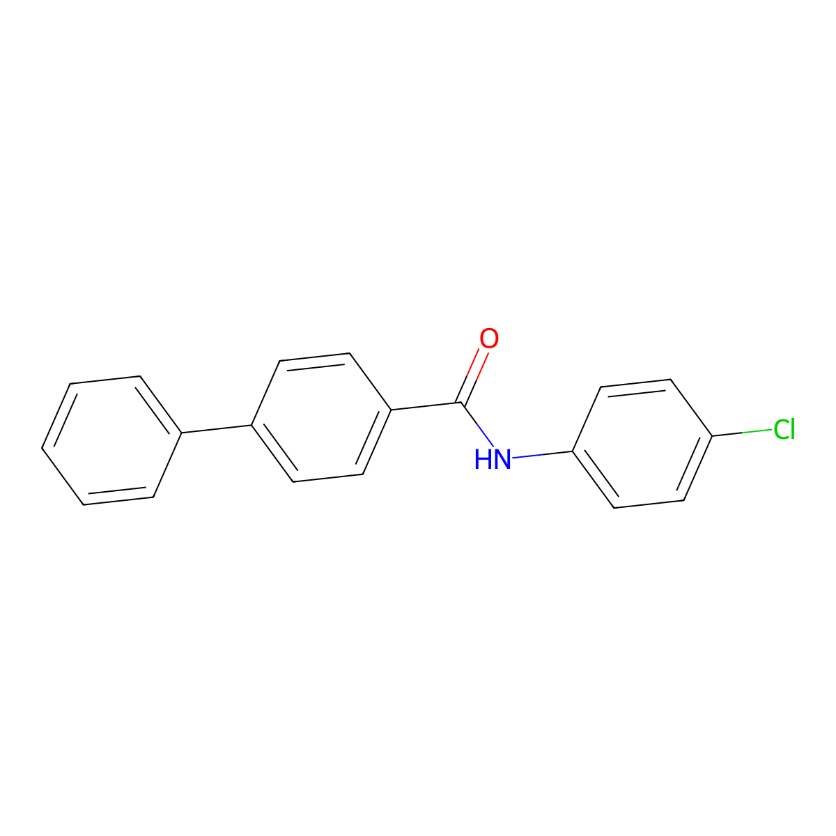 N-(4-chlorophenyl)-4-phenylbenzamide molecular structure, CAS 312759-00-5
