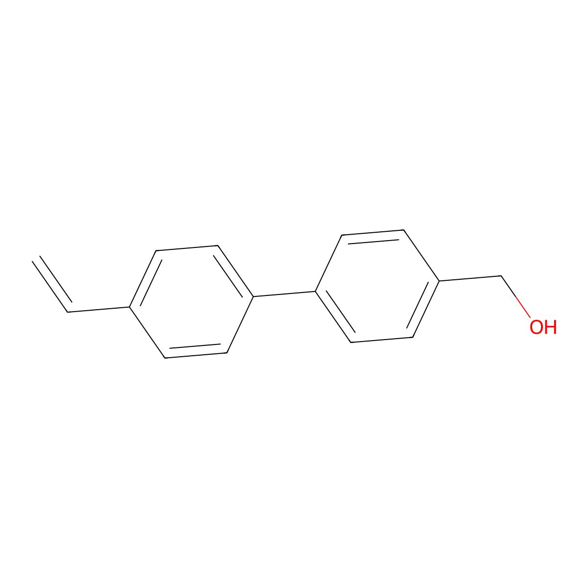 4'-Ethenyl[1,1'-biphenyl]-4-methanol molecular structure, CAS 312767-04-7