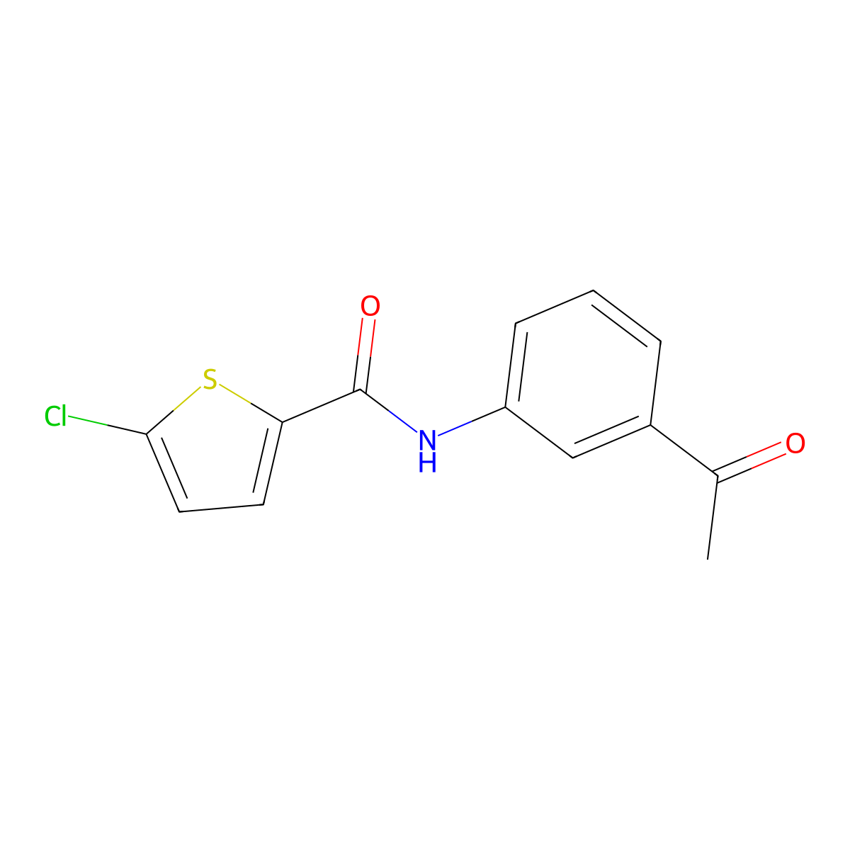 N-(3-acetylphenyl)-5-chlorothiophene-2-carboxamide molecular structure, CAS 312772-68-2