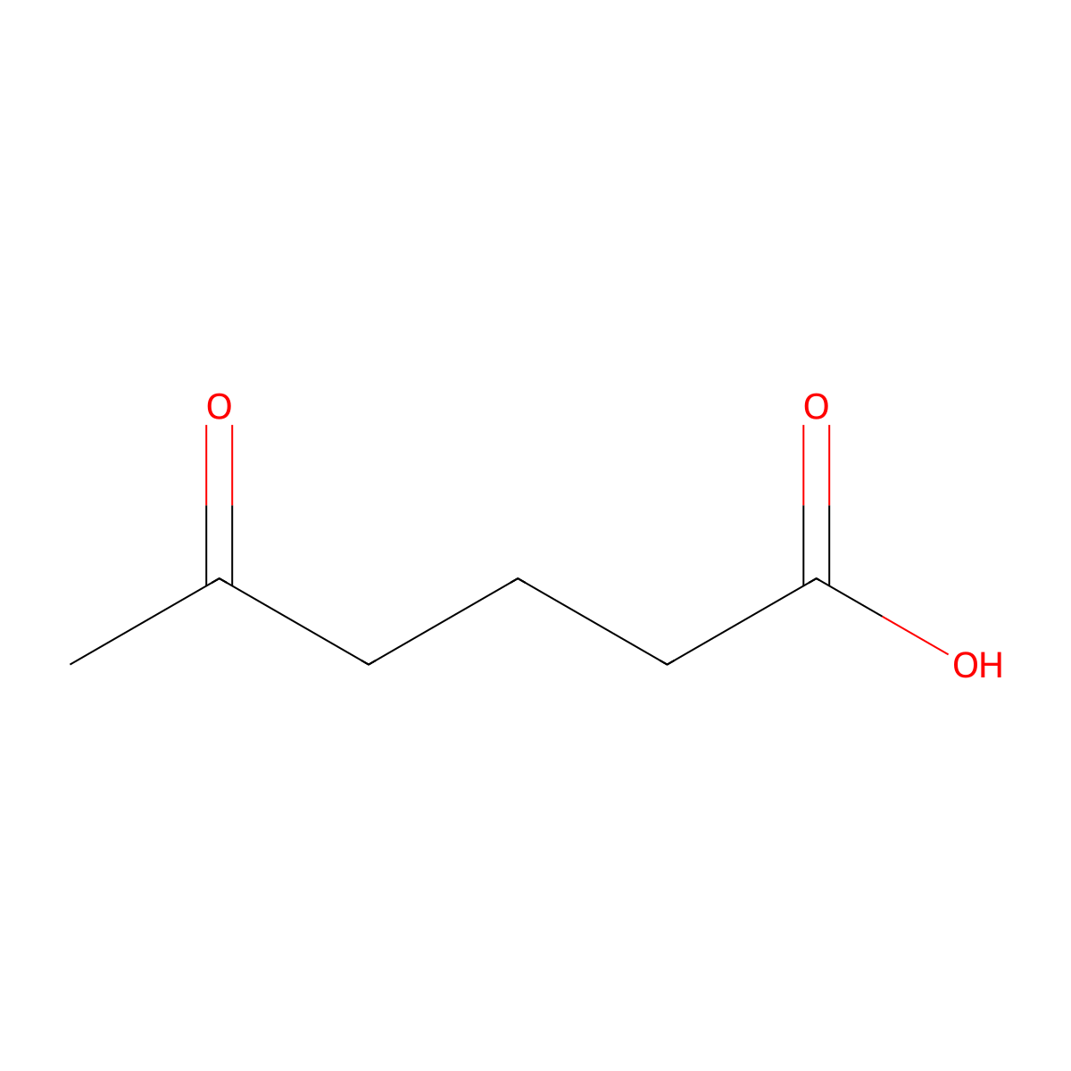 4-Acetylbutyric acid molecular structure, CAS 3128-06-1