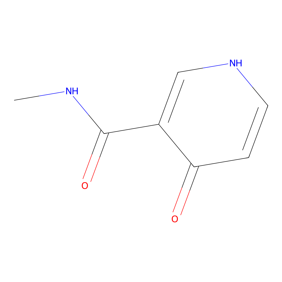 N(1)-Methyl-4-pyridone-5-carboxamide molecular structure, CAS 3128-29-8