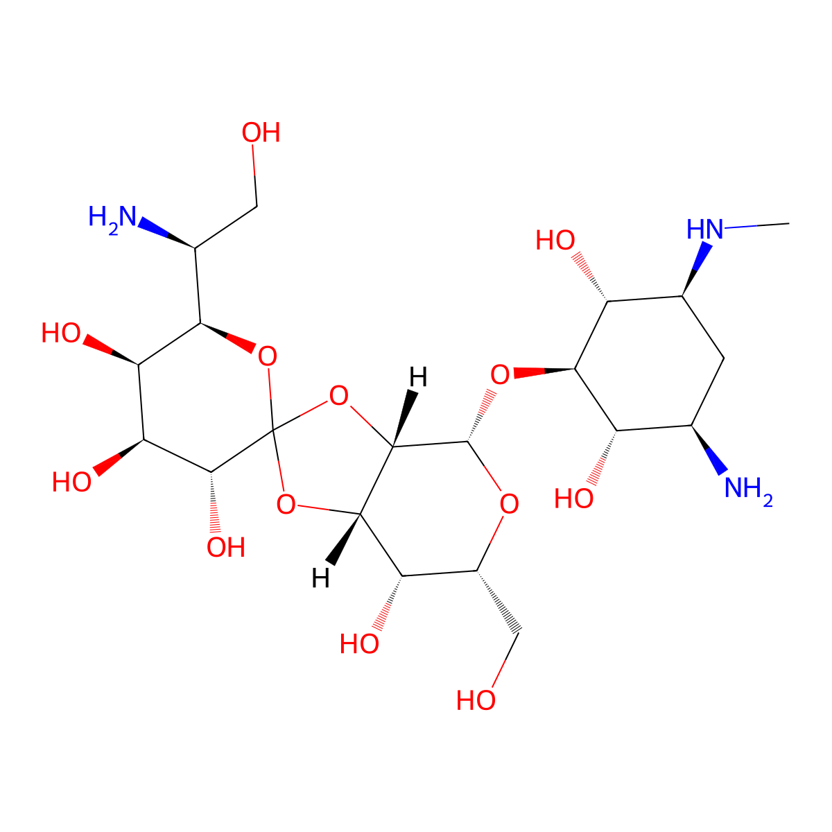 Hygromycin B molecular structure, CAS 31282-04-9