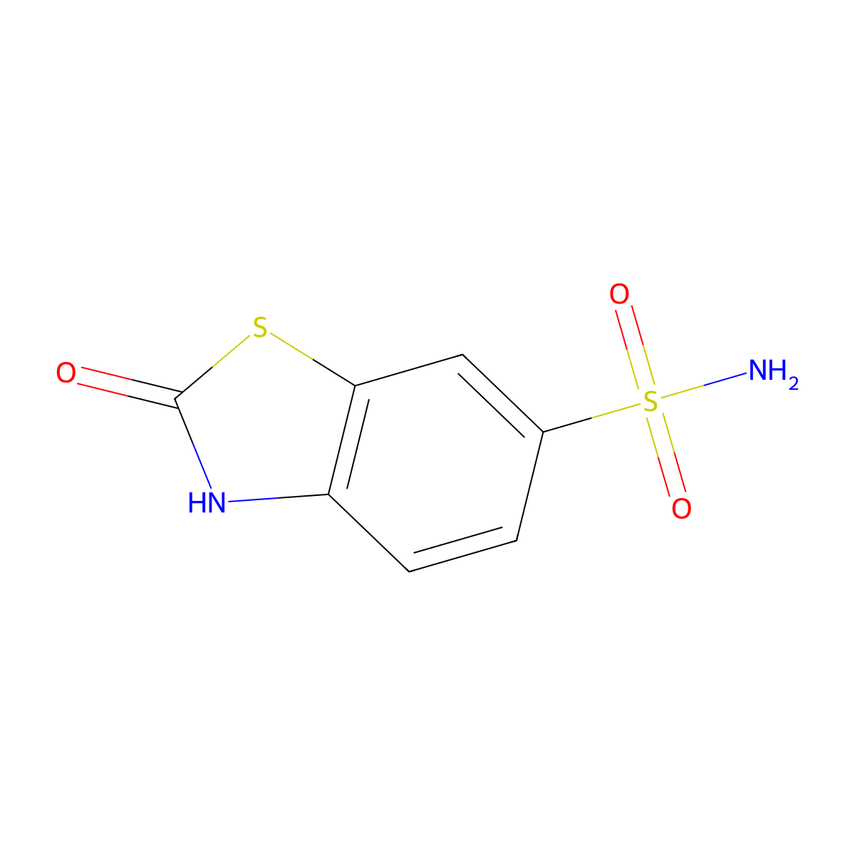 2-Oxo-2,3-dihydro-1,3-benzothiazole-6-sulfonamide molecular structure, CAS 31284-17-0