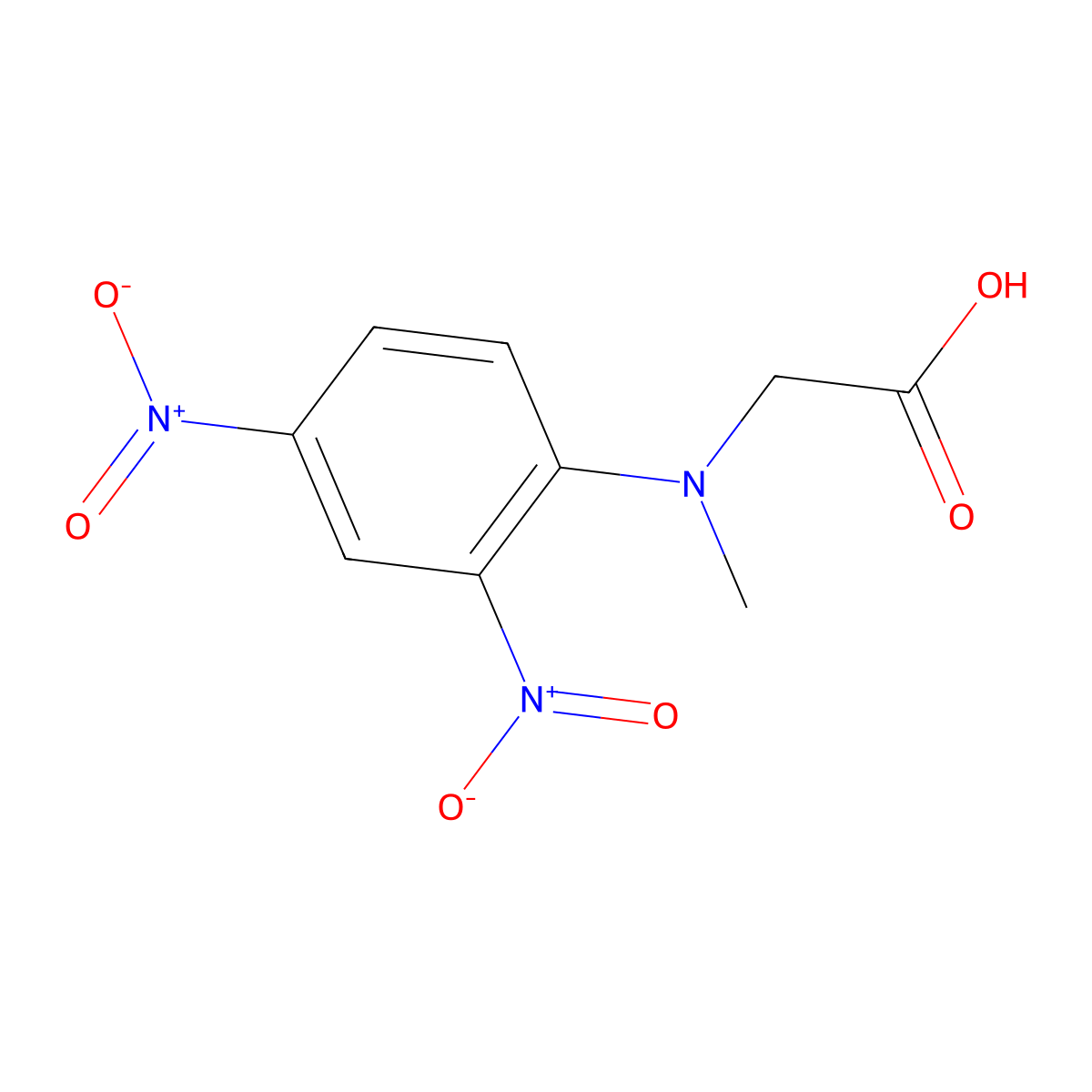 DNP-sarcosine molecular structure, CAS 3129-54-2