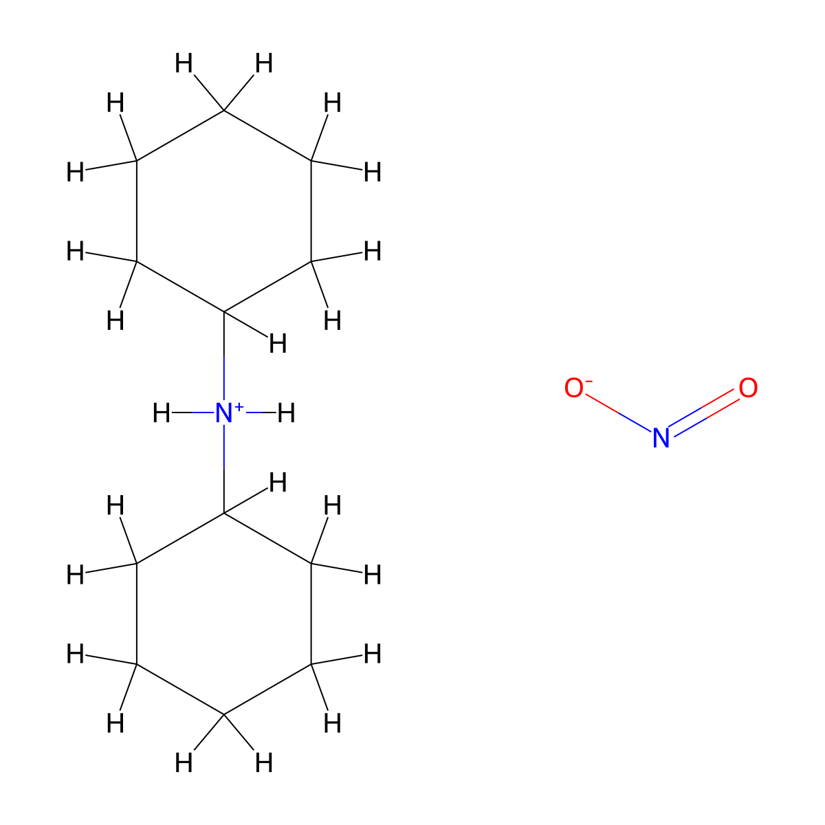 Dicyklohexylamin nitrit [Czech] molecular structure, CAS 3129-91-7
