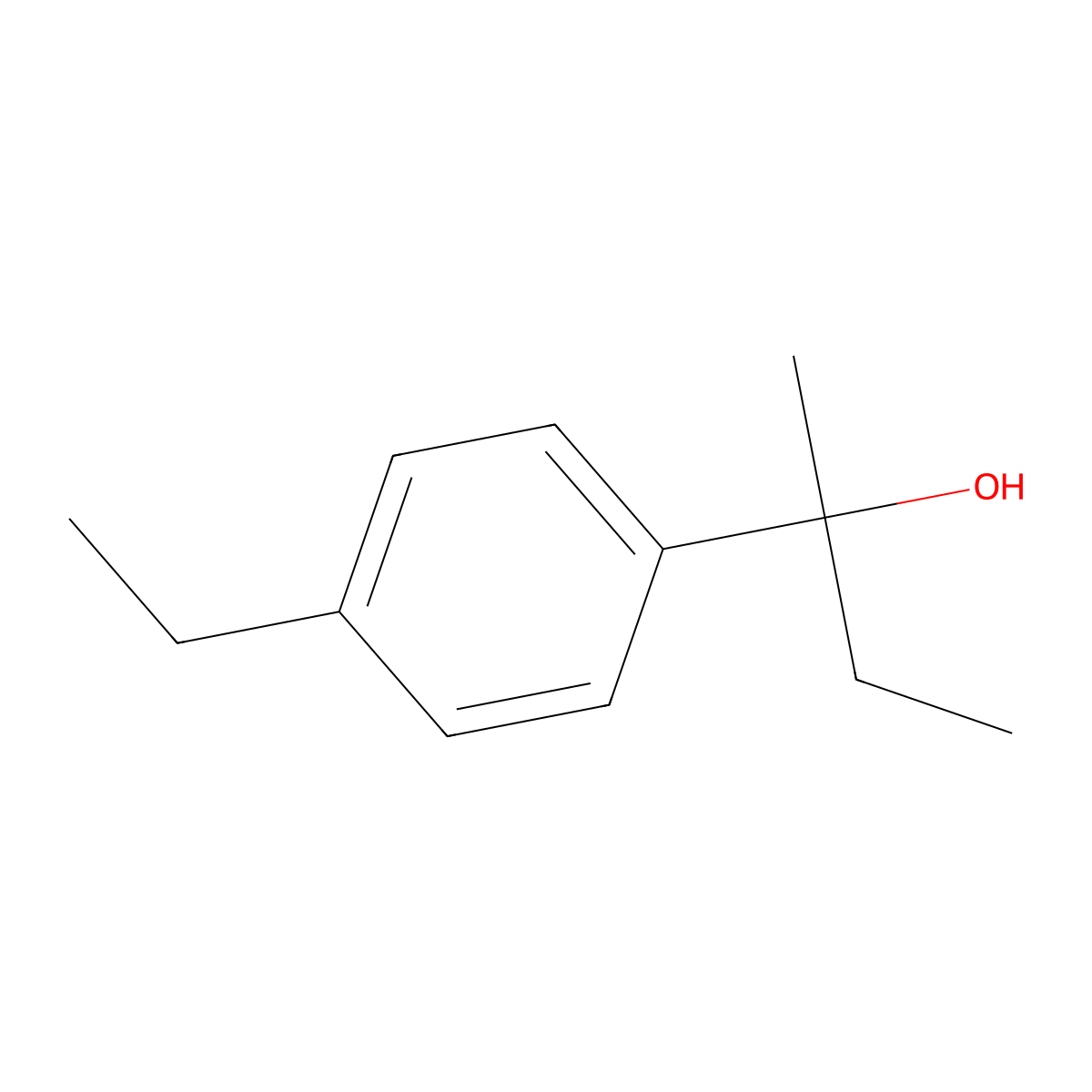 2-(4-Ethylphenyl)-2-butanol molecular structure, CAS 312904-57-7