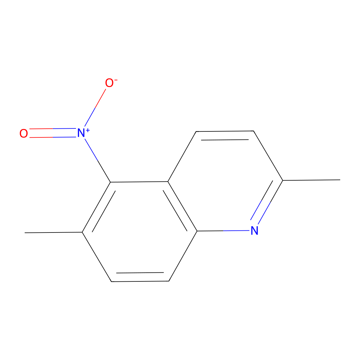 2,6-Dimethyl-5-nitroquinoline molecular structure, CAS 312913-60-3