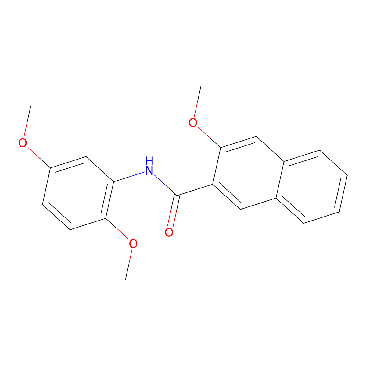N-(2,5-dimethoxyphenyl)-3-methoxynaphthalene-2-carboxamide molecular structure, CAS 312914-33-3