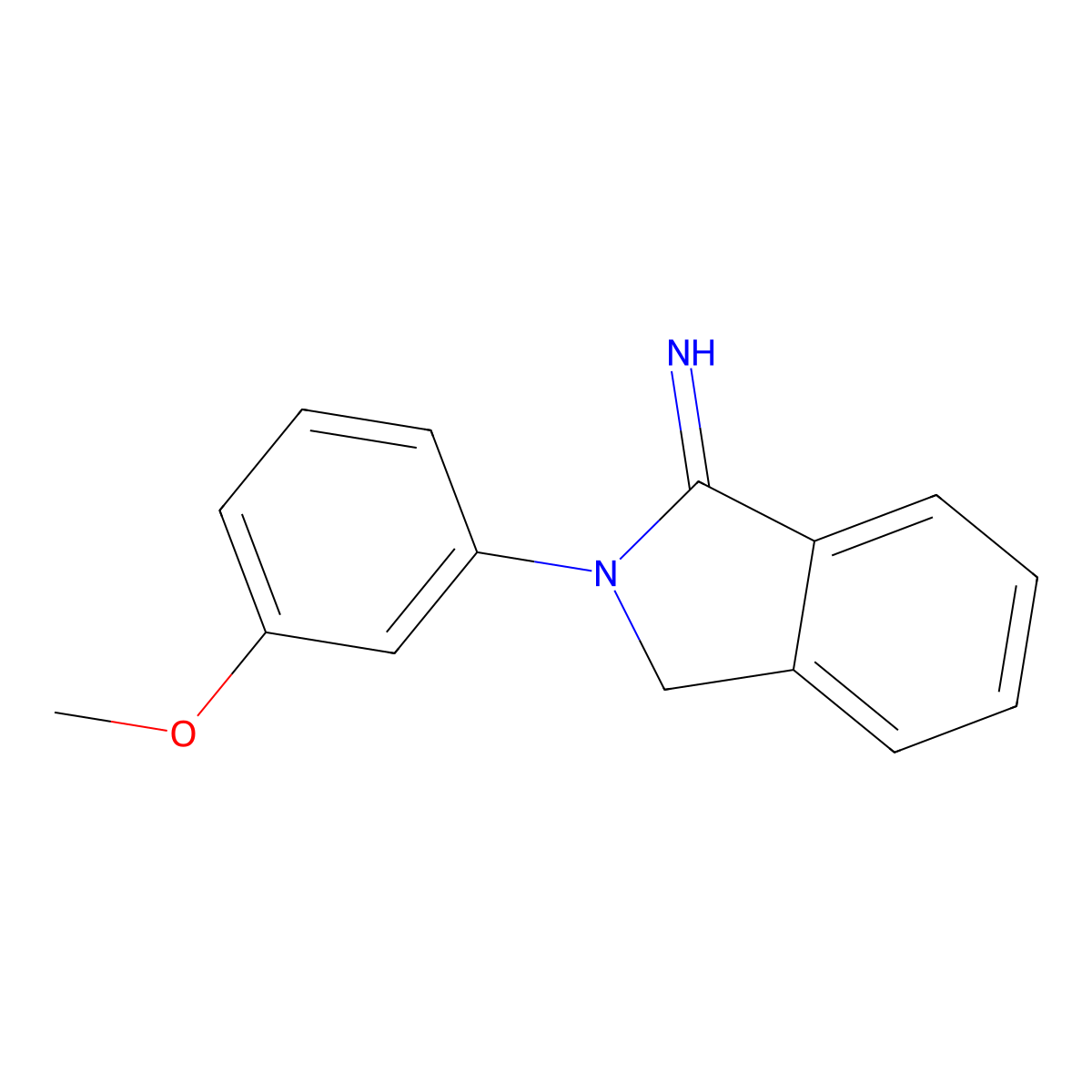 2-(3-methoxyphenyl)-3H-isoindol-1-imine molecular structure, CAS 312914-49-1