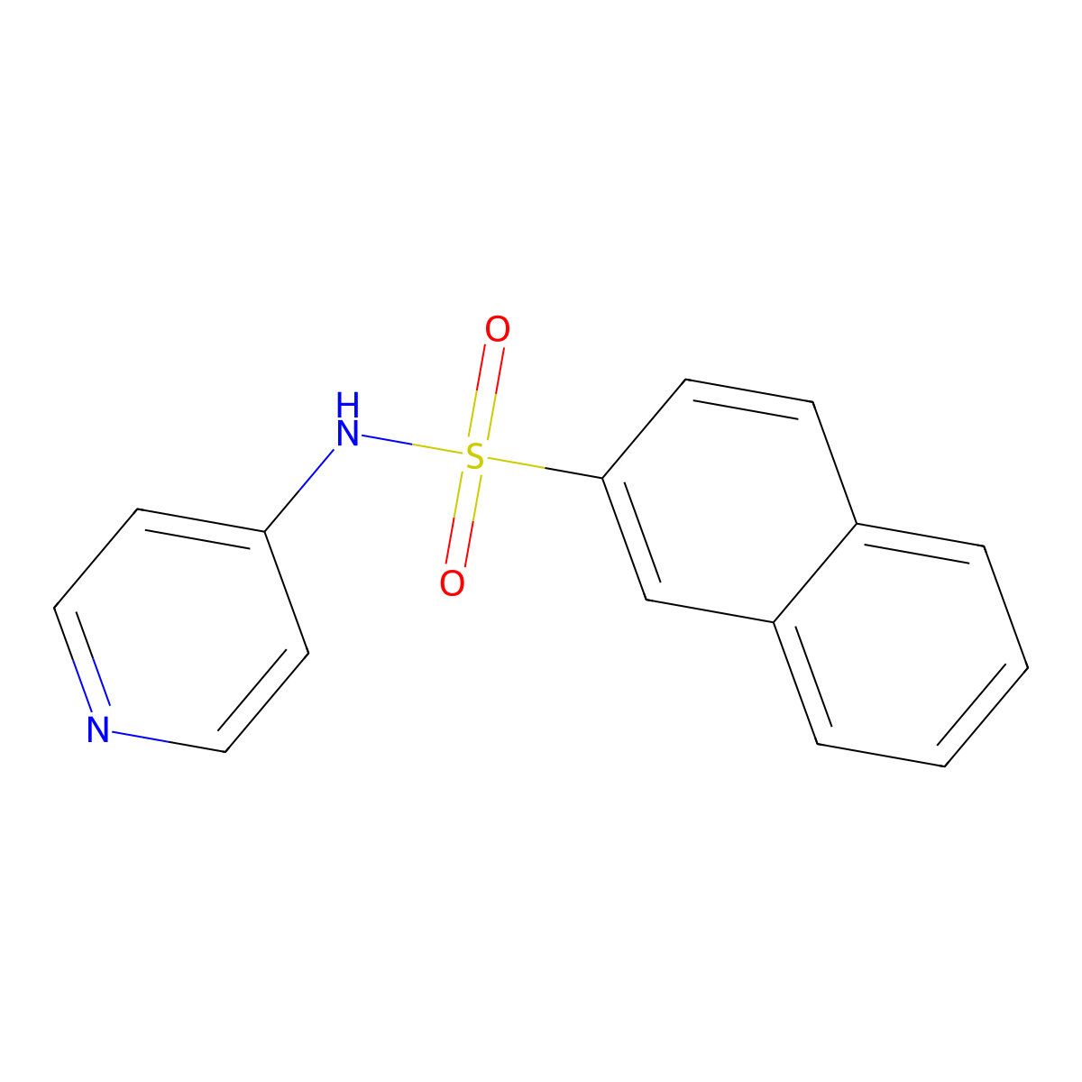 N-(4-Pyridinyl)-2-naphthalenesulfonamide molecular structure, CAS 312915-16-5