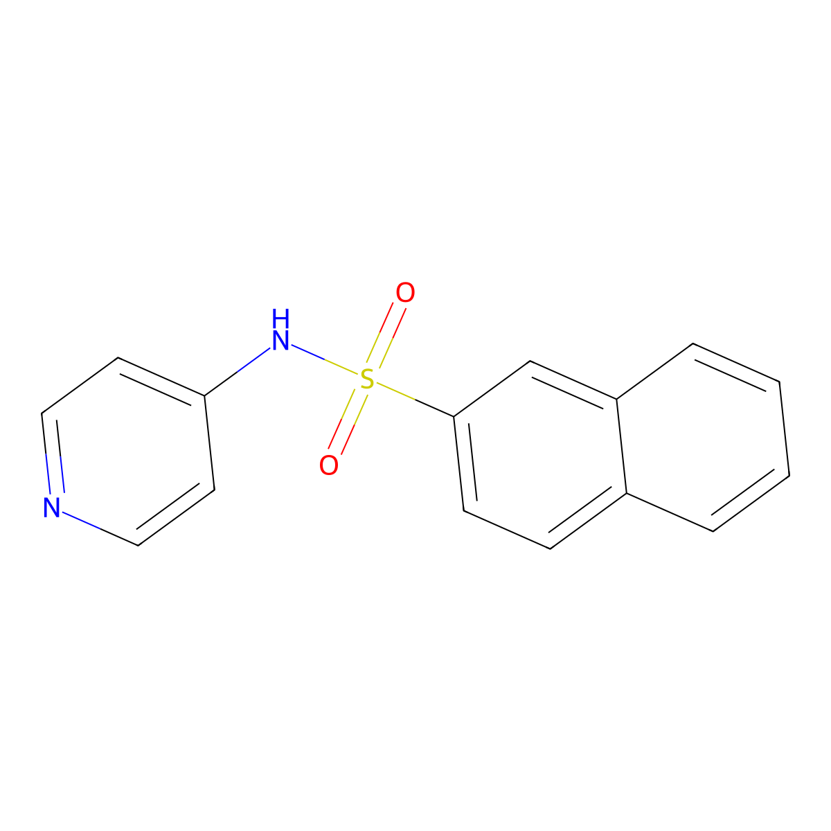 N-(4-Pyridinyl)-2-naphthalenesulfonamide molecular structure, CAS 312915-16-5
