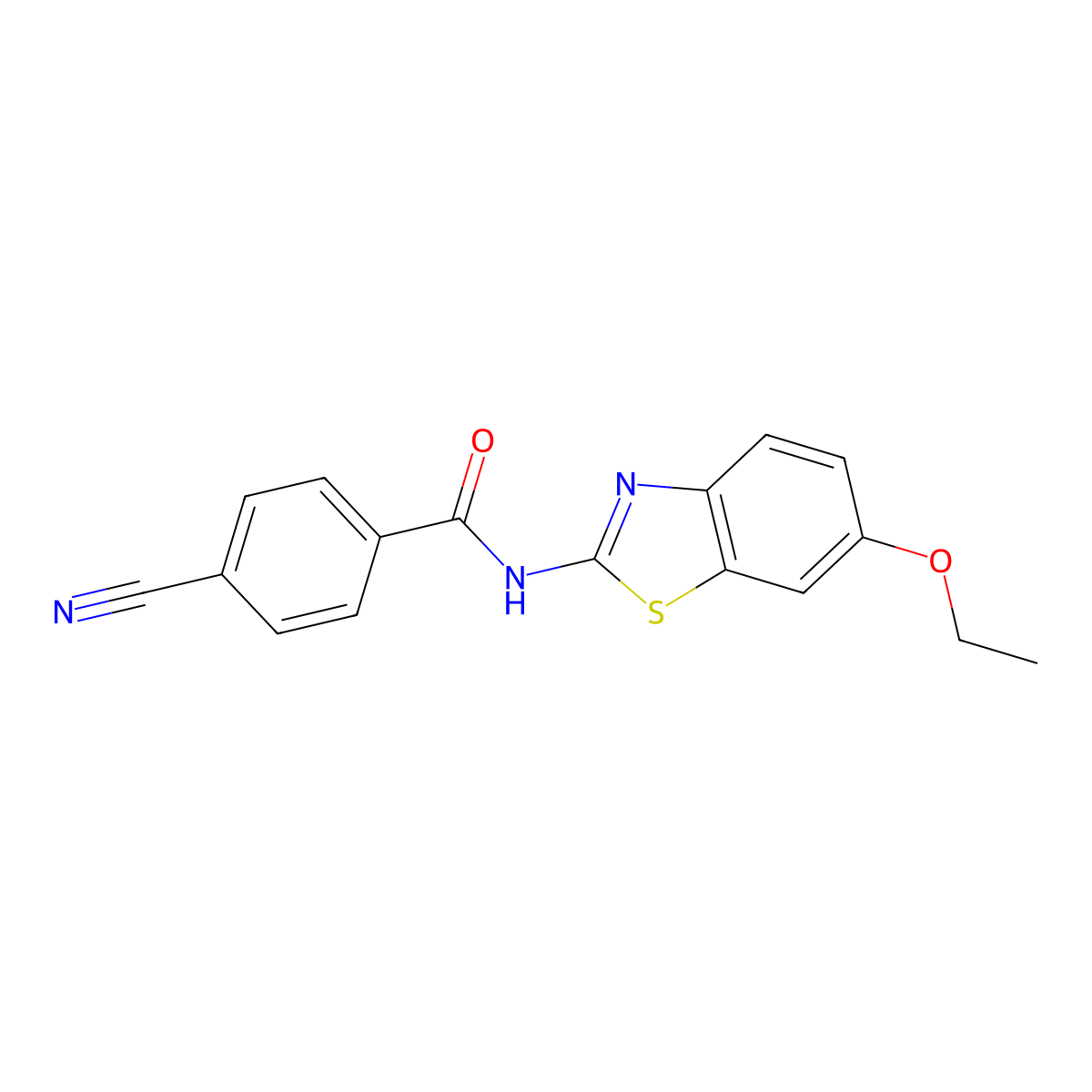 4-cyano-N-(6-ethoxybenzo[d]thiazol-2-yl)benzamide molecular structure, CAS 312917-53-6