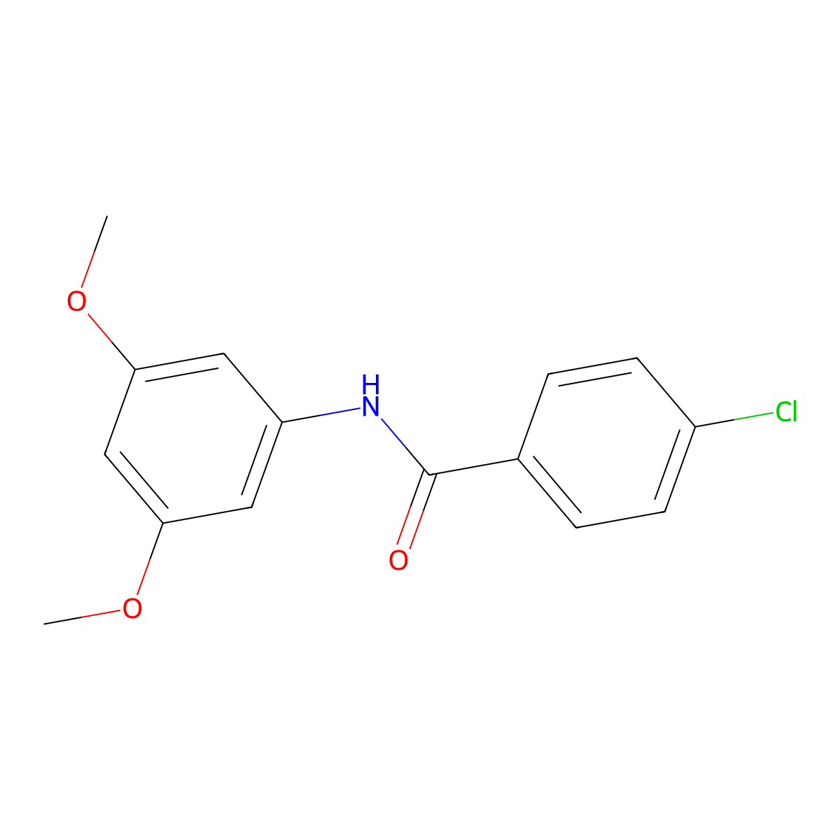4-chloro-N-(3,5-dimethoxyphenyl)benzamide molecular structure, CAS 312922-57-9