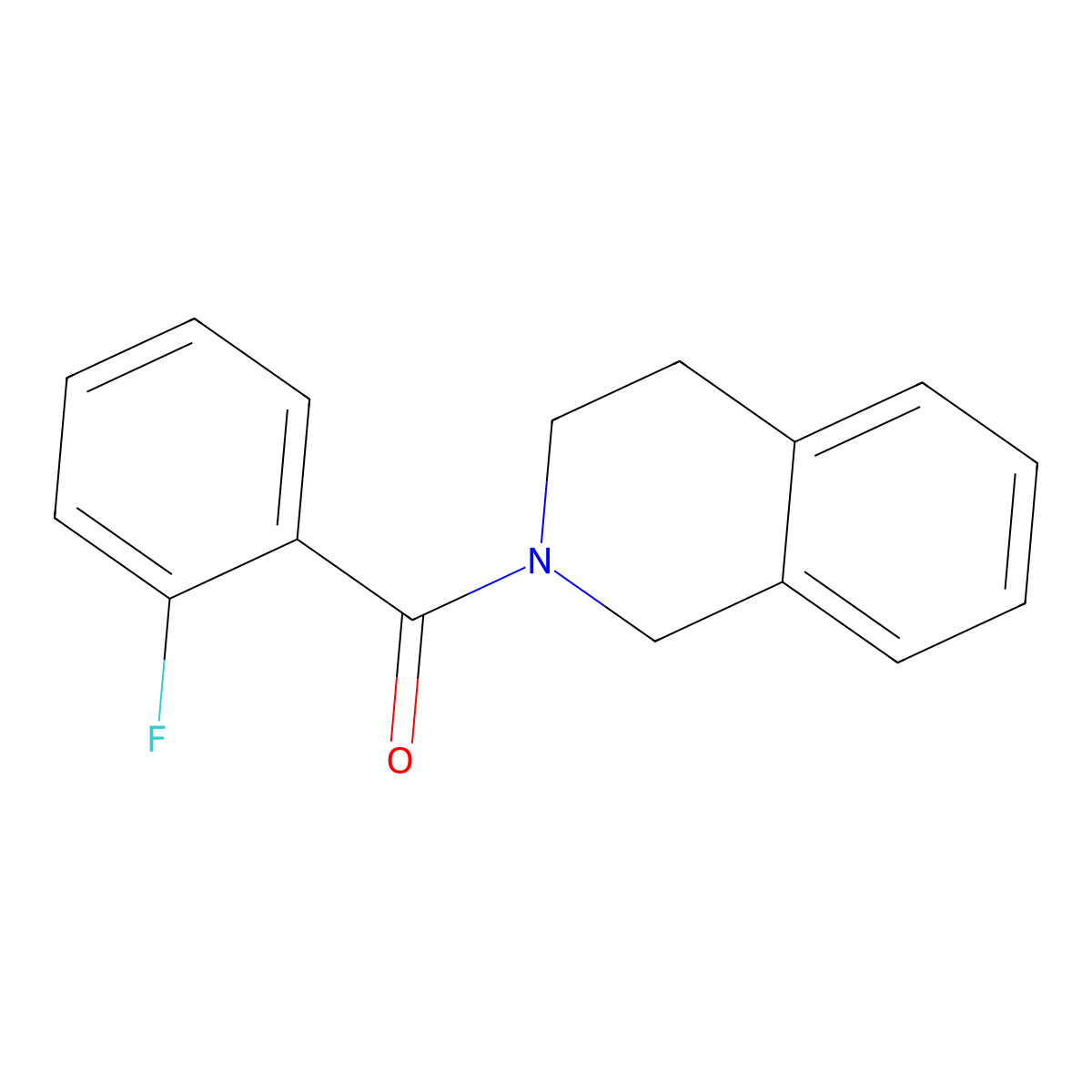 (3,4-Dihydro-2(1H)-isoquinolinyl)(2-fluorophenyl)methanone molecular structure, CAS 312924-66-6