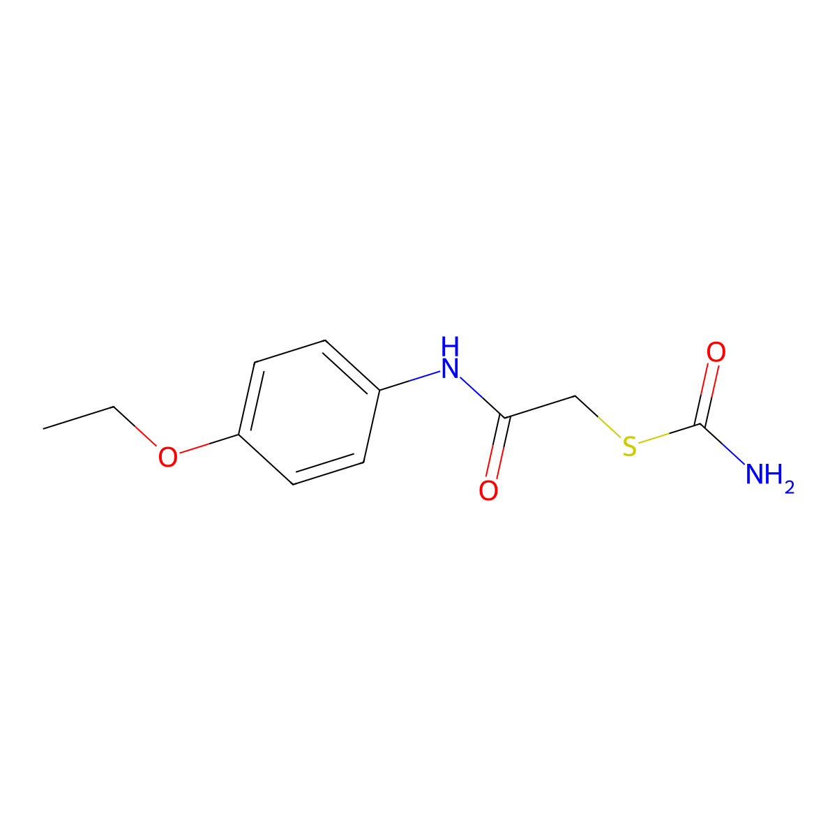 Thiocarbamic acid (4-ethoxy-phenylcarbamoyl)-methyl ester molecular structure, CAS 312924-77-9