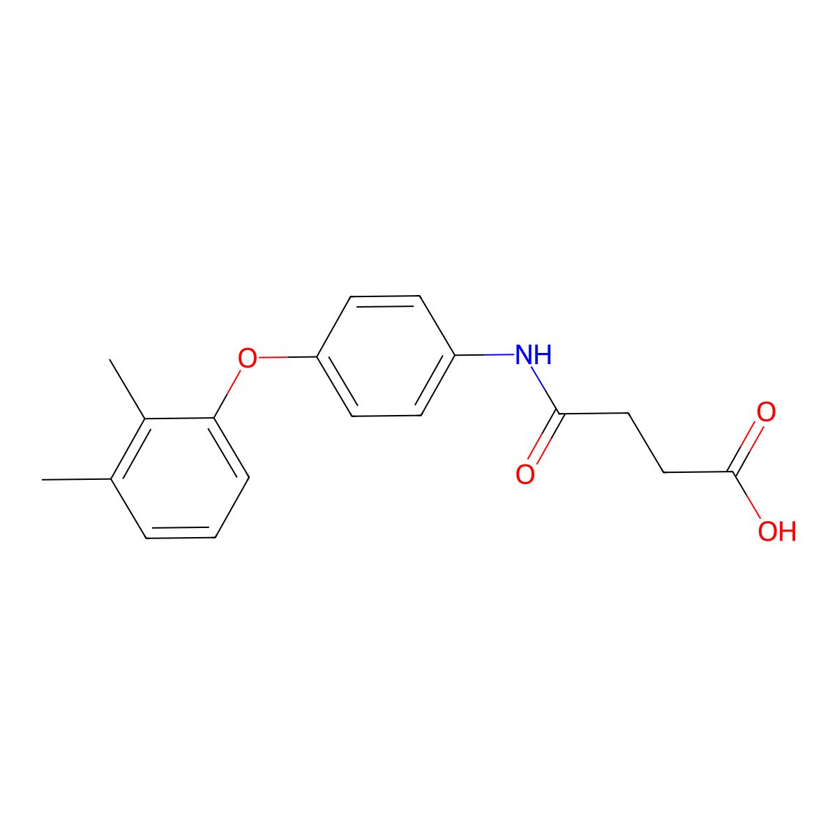 4-[4-(2,3-Dimethylphenoxy)anilino]-4-oxobutanoic acid molecular structure, CAS 312926-90-2