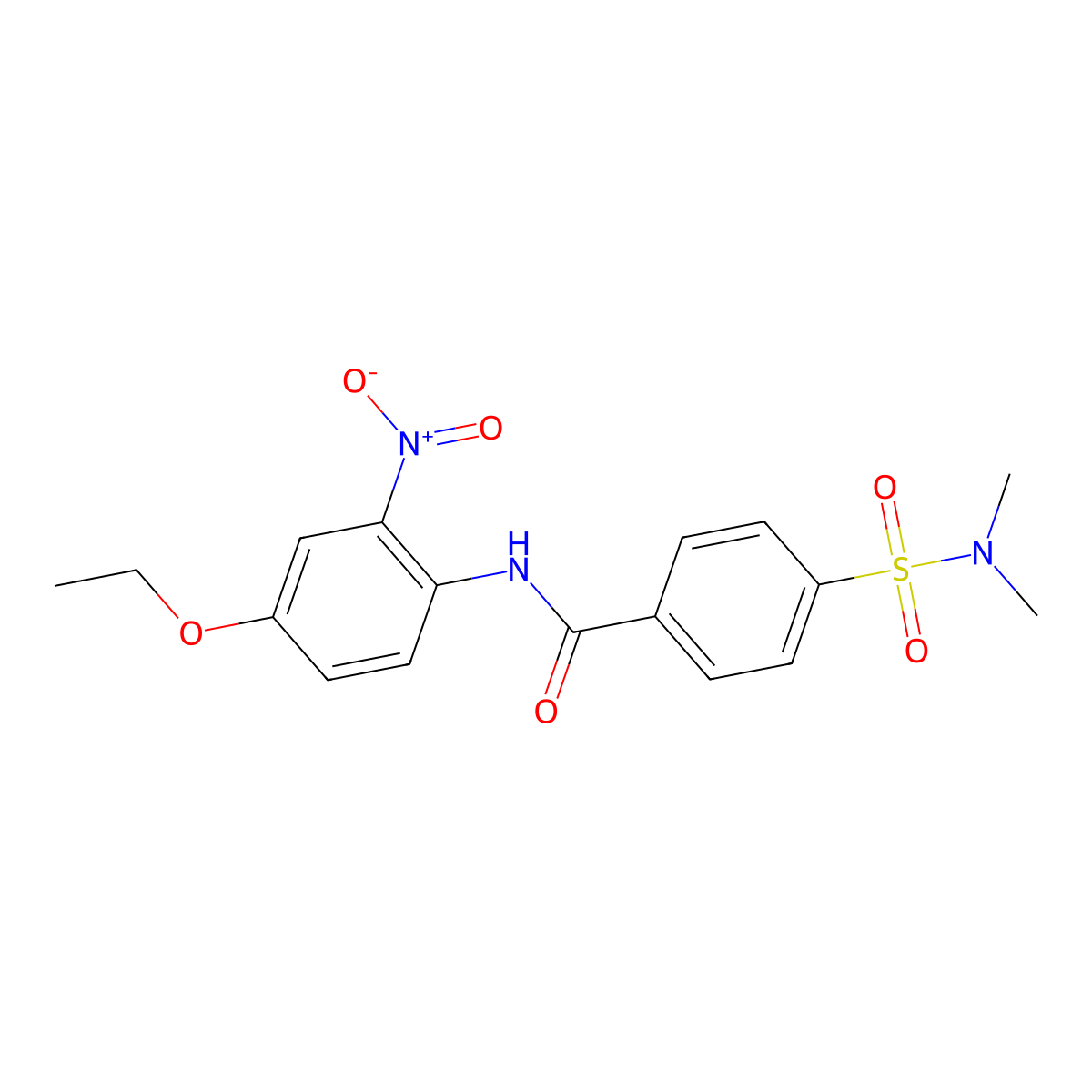 4-(dimethylsulfamoyl)-N-(4-ethoxy-2-nitrophenyl)benzamide molecular structure, CAS 312927-09-6
