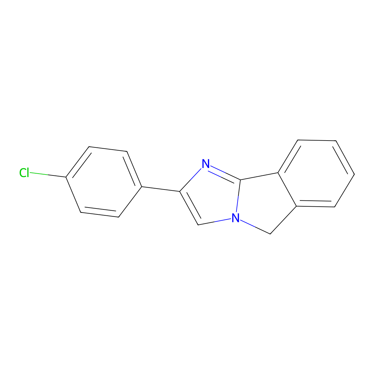 2-(4-chlorophenyl)-5H-imidazo[2,1-a]isoindole molecular structure, CAS 312929-25-2