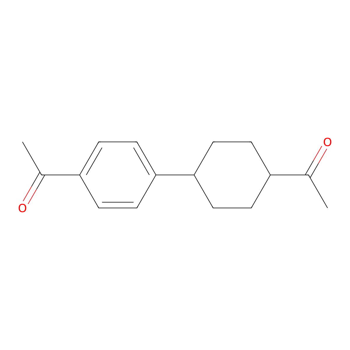 1-[4-(4-acetylcyclohexyl)phenyl]Ethanone molecular structure, CAS 312929-97-8