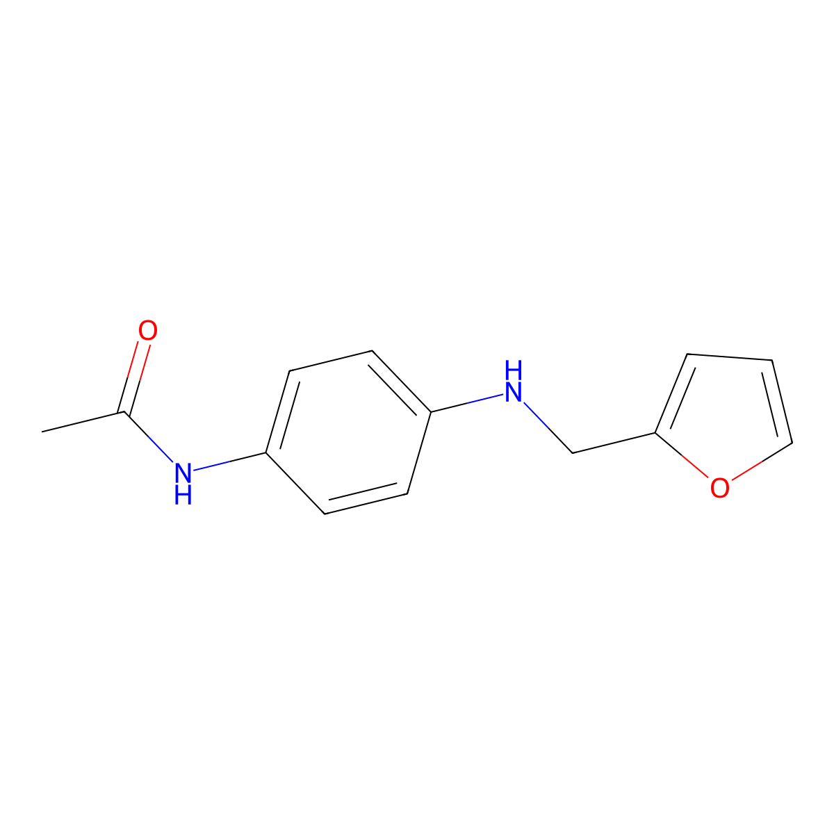 N-(4-((Furan-2-ylmethyl)amino)phenyl)acetamide molecular structure, CAS 312930-00-0