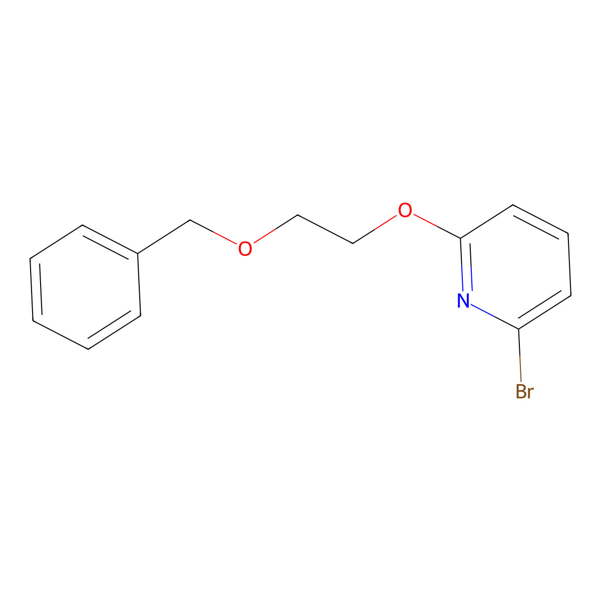 2-(2-(Benzyloxy)ethoxy)-6-bromopyridine molecular structure, CAS 312931-00-3
