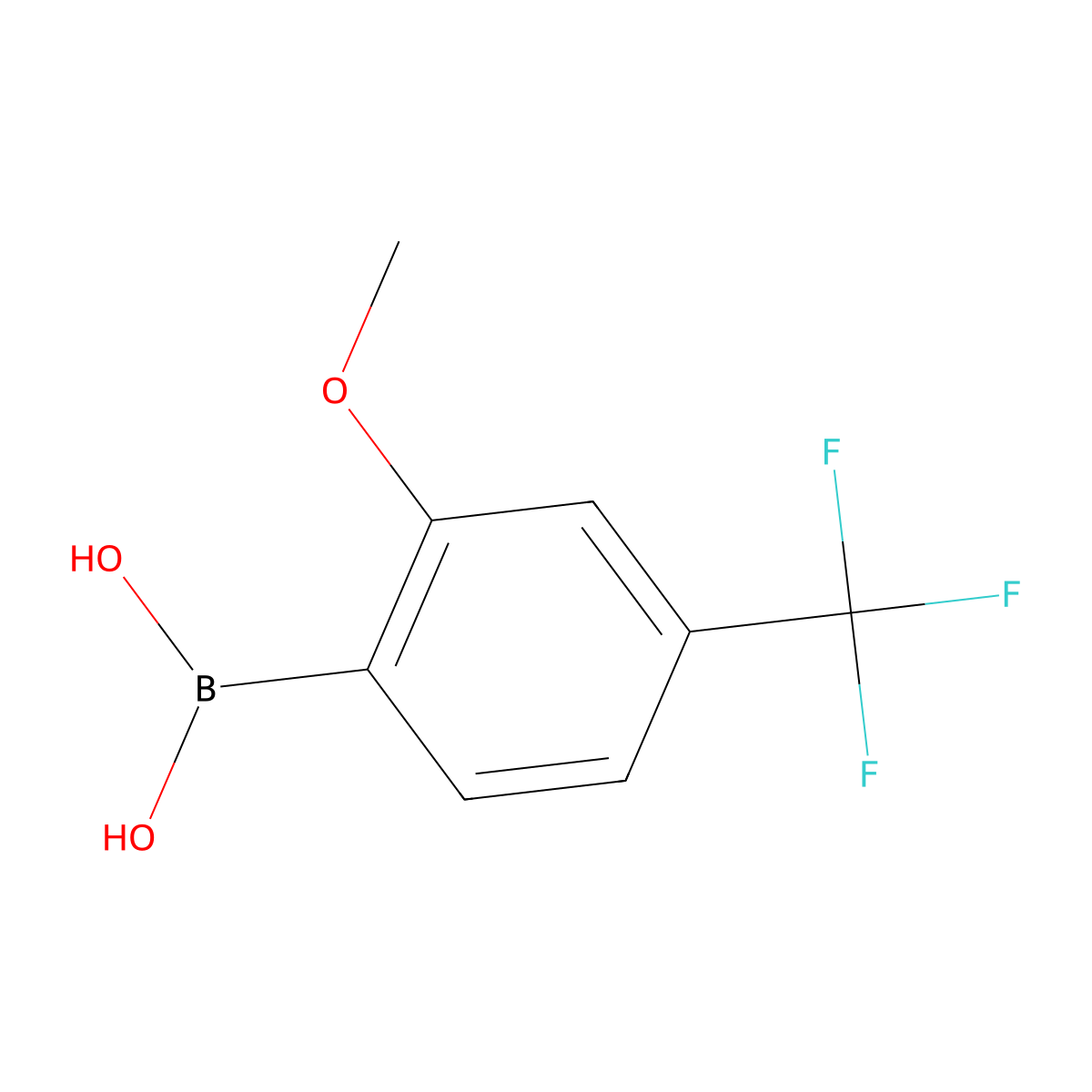 (2-Methoxy-4-(trifluoromethyl)phenyl)boronic acid molecular structure, CAS 312936-89-3