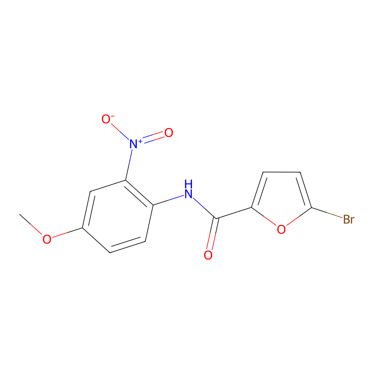 5-bromo-N-(4-methoxy-2-nitrophenyl)furan-2-carboxamide molecular structure, CAS 312941-90-5