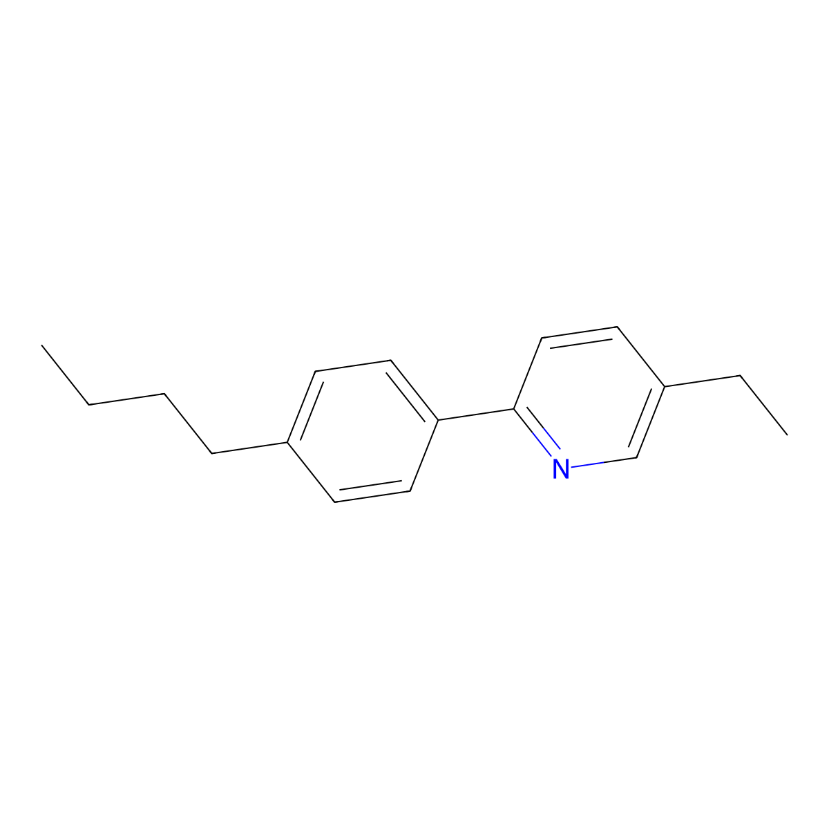 2-(4-Butylphenyl)-5-ethylpyridine molecular structure, CAS 312943-19-4