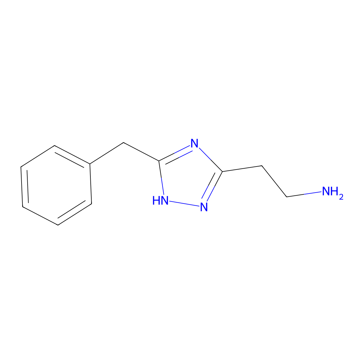 [2-(3-benzyl-1H-1,2,4-triazol-5-yl)ethyl]amine hydrochloride molecular structure, CAS 312944-45-9