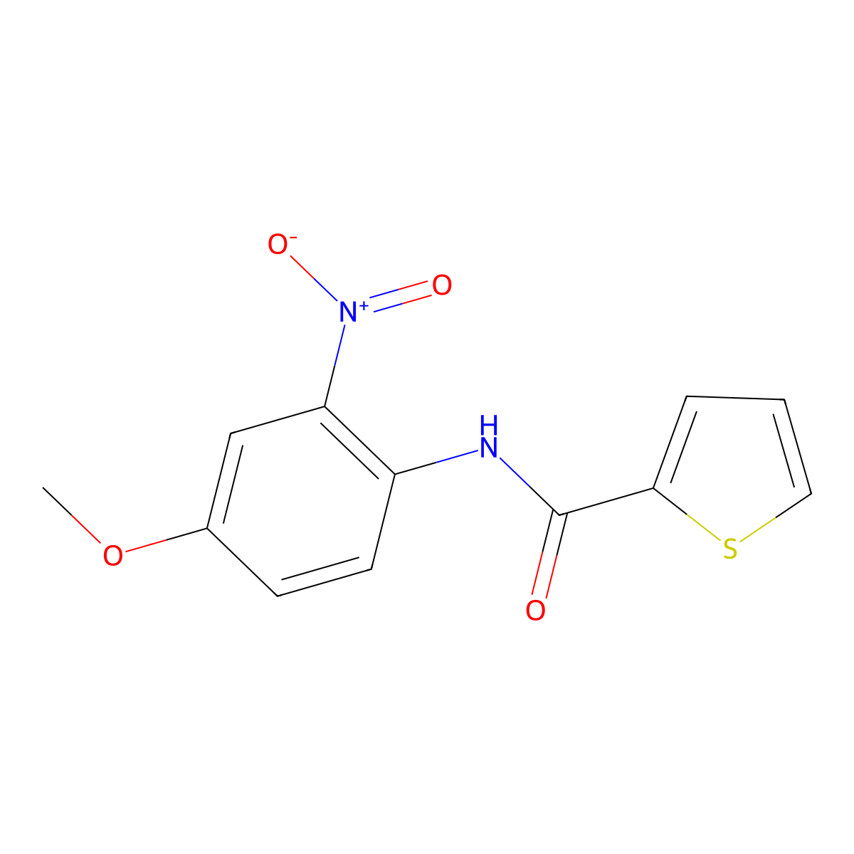 N-(4-methoxy-2-nitrophenyl)thiophene-2-carboxamide molecular structure, CAS 312944-61-9