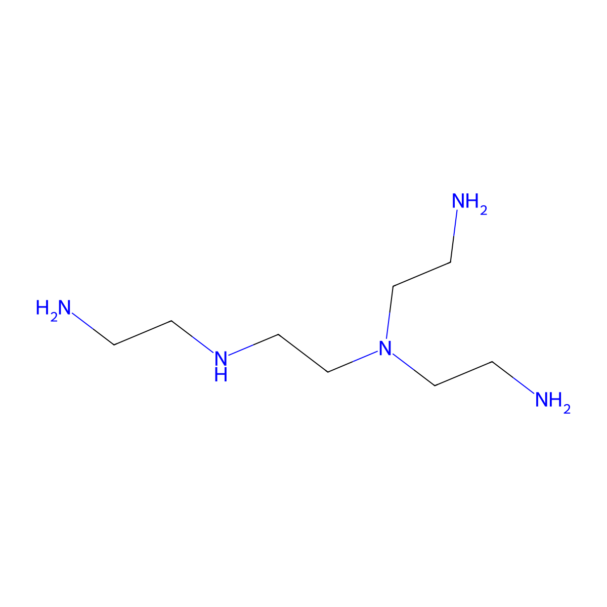 1,2-Ethanediamine, N1,N1,N2-tris(2-aminoethyl)- molecular structure, CAS 31295-46-2