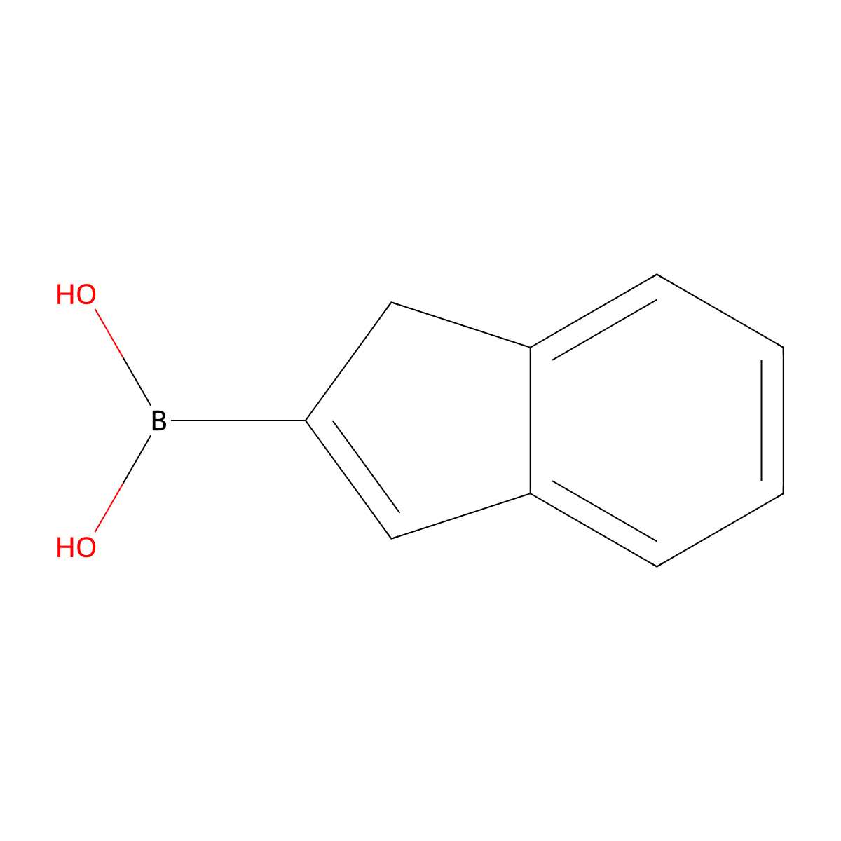 1H-Indene-2-boronic acid molecular structure, CAS 312968-21-1