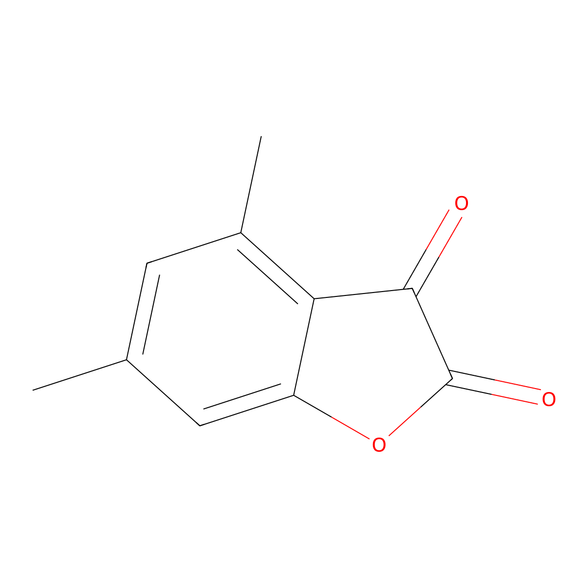 4,6-Dimethylbenzofuran-2,3-dione molecular structure, CAS 31297-31-1