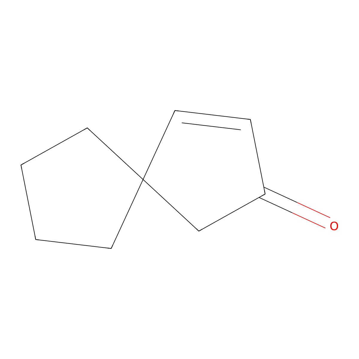 Spiro(4.4)non-3-en-2-one molecular structure, CAS 31297-51-5