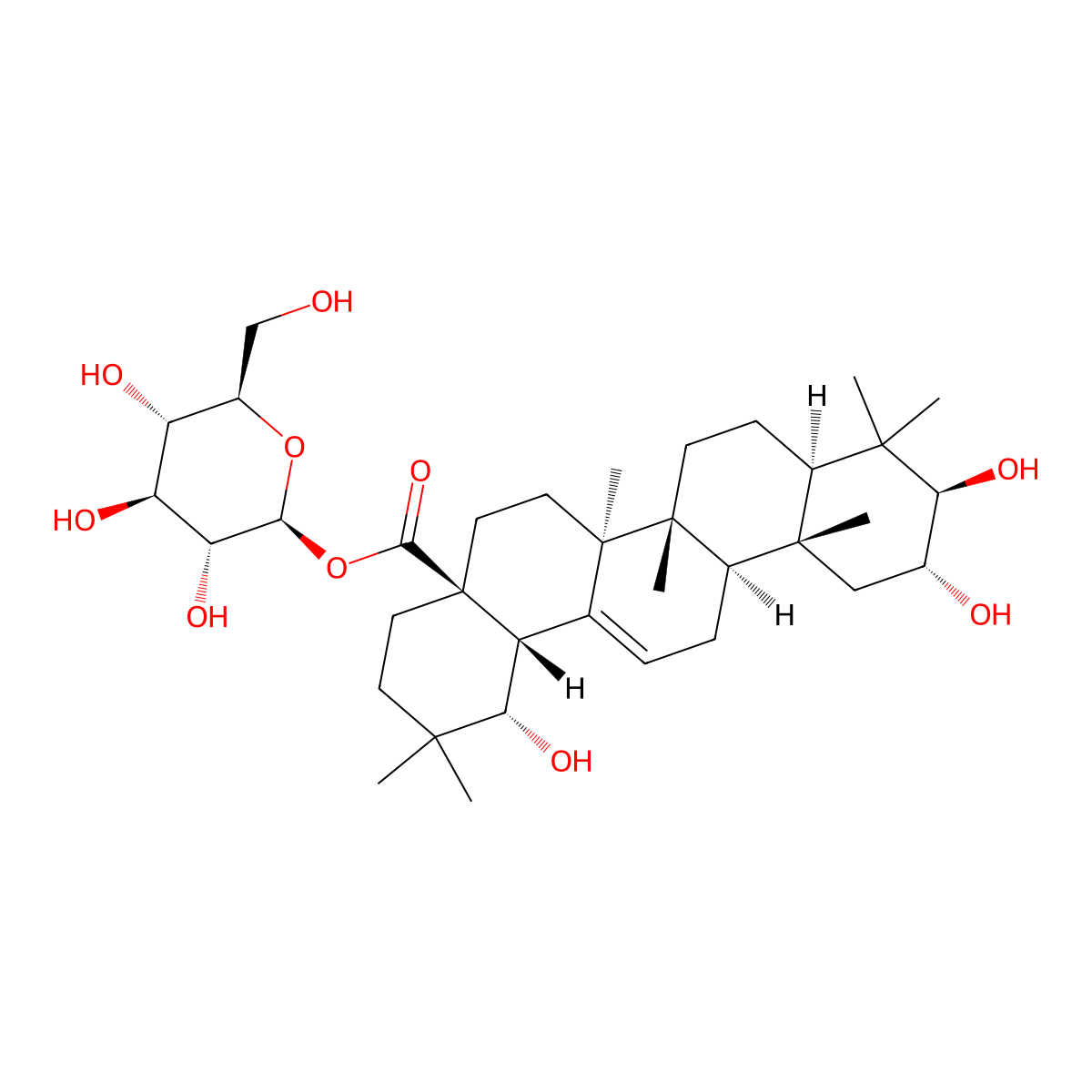 Arjunetin molecular structure, CAS 31297-79-7