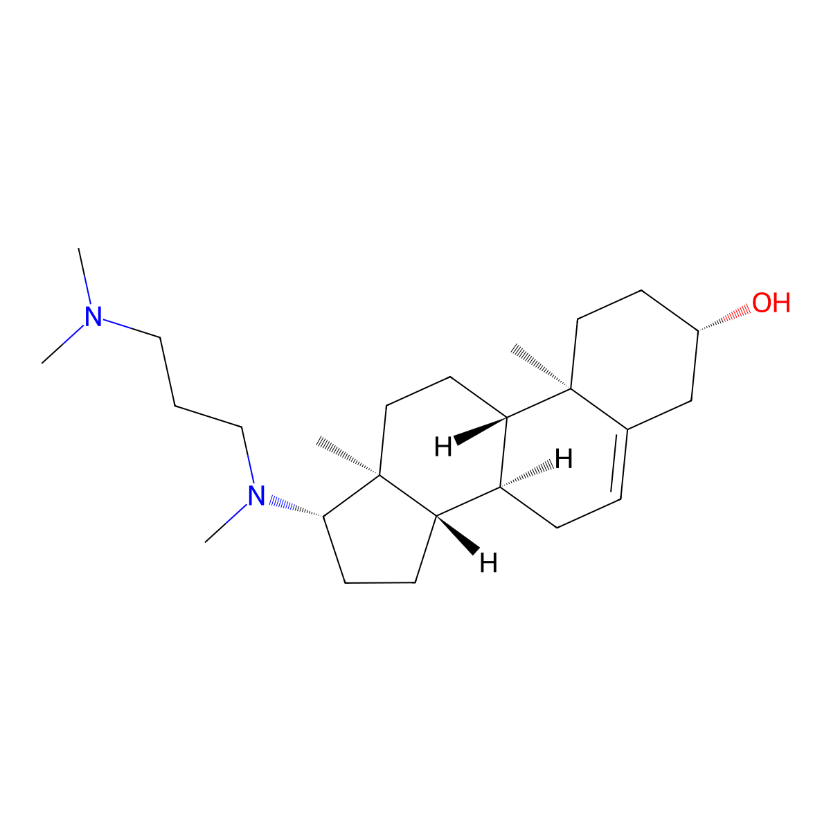 Azacosterol molecular structure, CAS 313-05-3