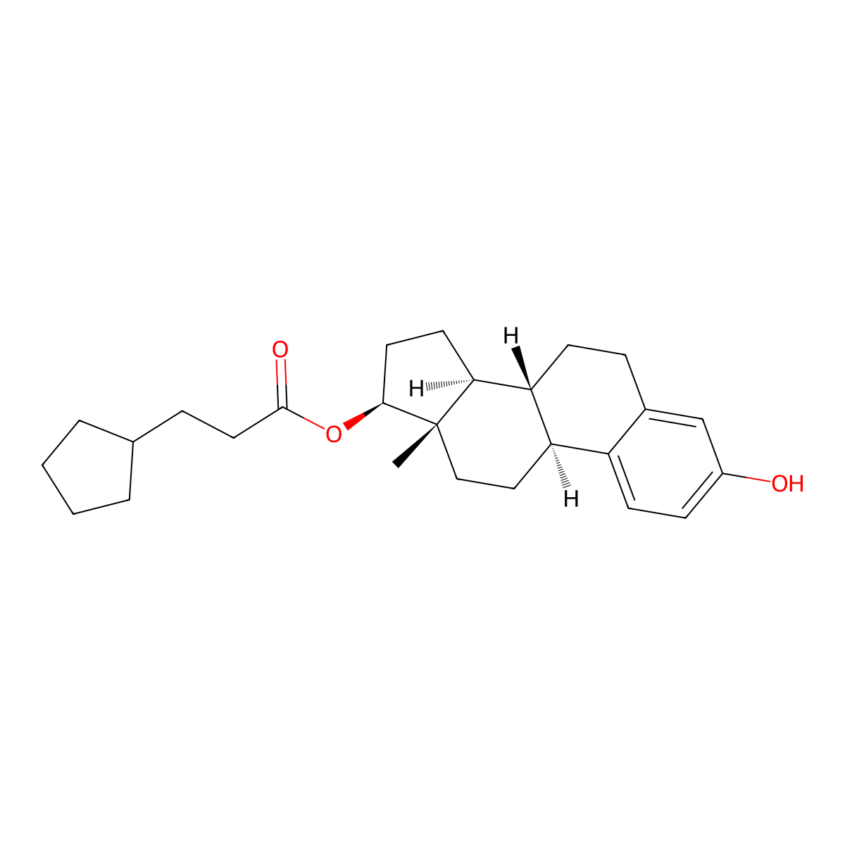 Estradiol Cypionate molecular structure, CAS 313-06-4
