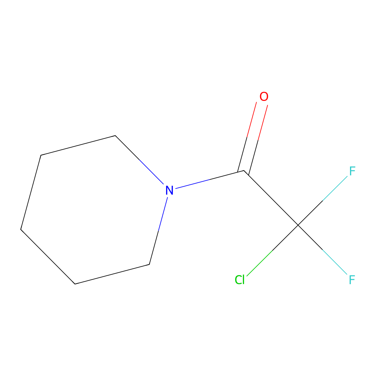 2-Chloro-2,2-difluoro-1-(piperidin-1-yl)ethan-1-one molecular structure, CAS 313-31-5
