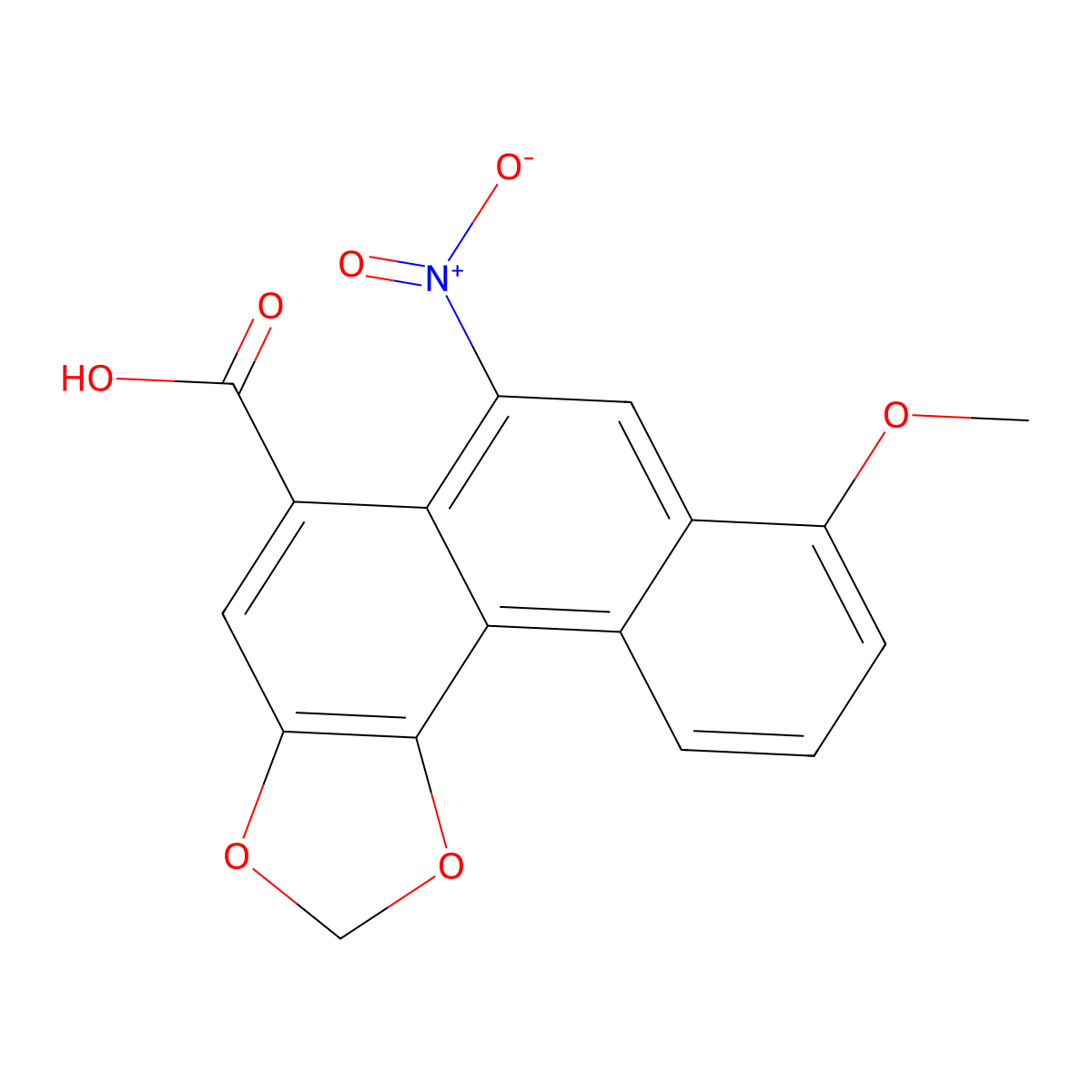 Aristolochic Acid molecular structure, CAS 313-67-7