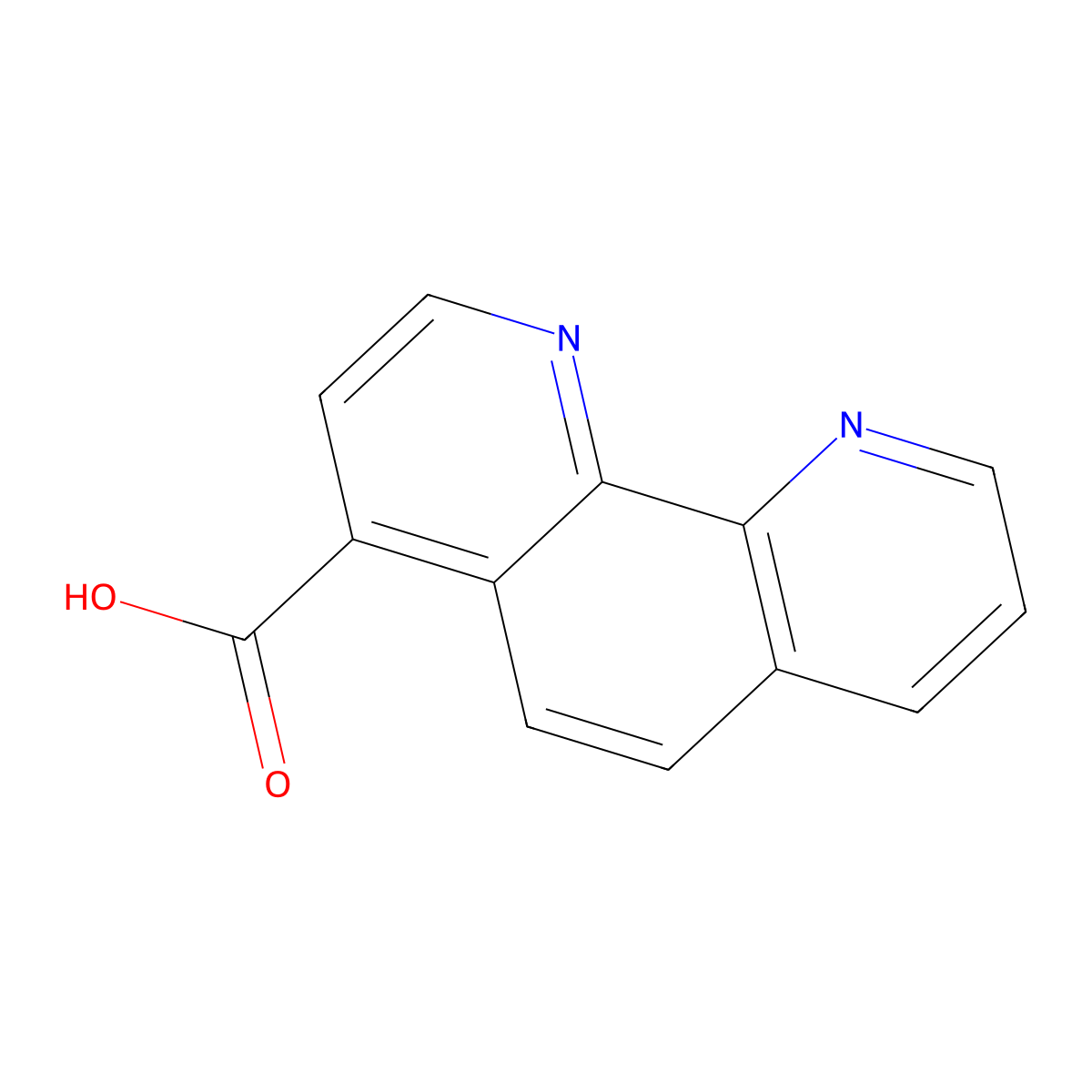 1,10-Phenanthroline-4-carboxylic acid molecular structure, CAS 31301-27-6
