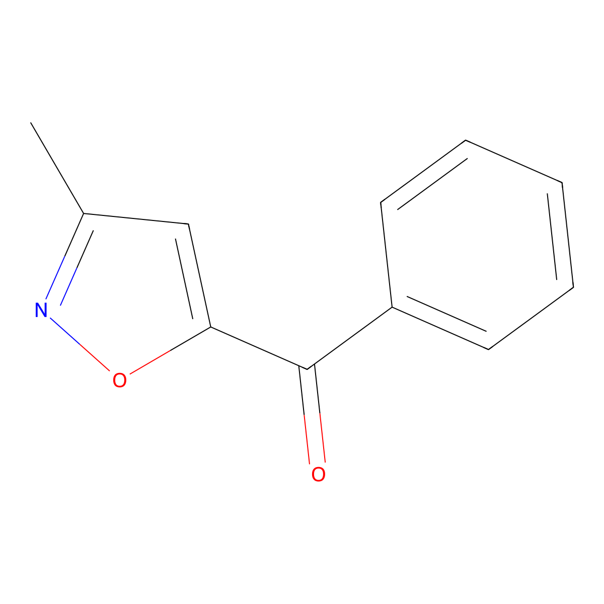 5-Benzoyl-3-methylisoxazole molecular structure, CAS 31301-36-7