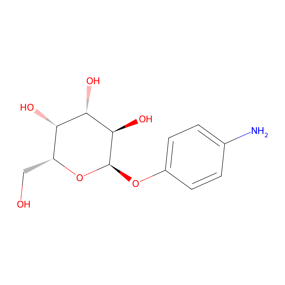 P-Aminophenyl-Alpha-D-Galactopyranoside molecular structure, CAS 31302-52-0