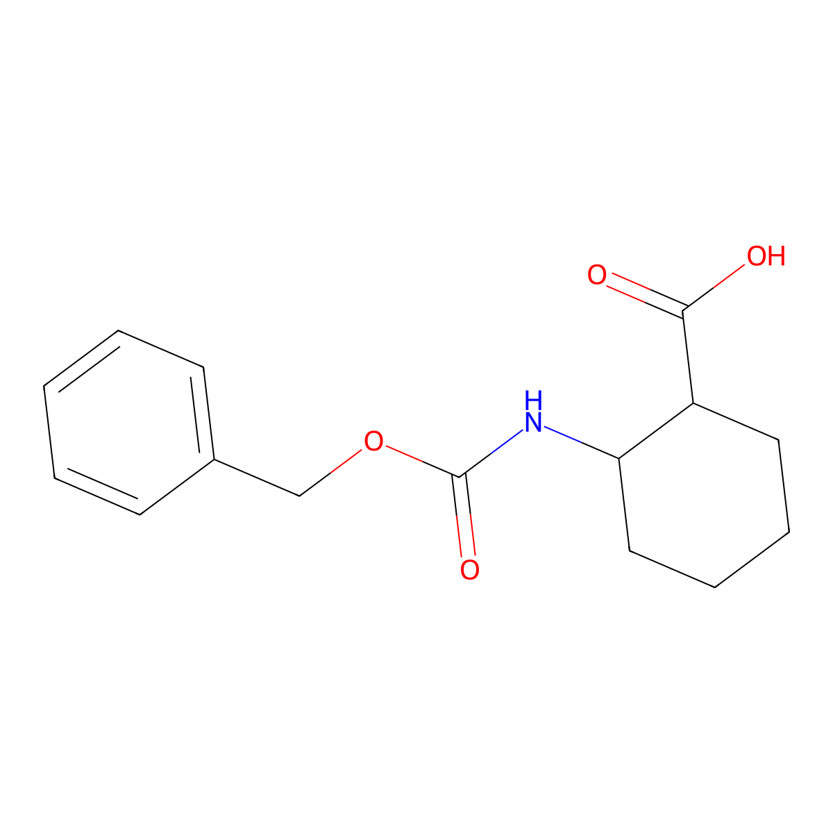 (1S,2R)-2-{[(benzyloxy)carbonyl]amino}cyclohexane-1-carboxylic acid molecular structure, CAS 313045-70-4