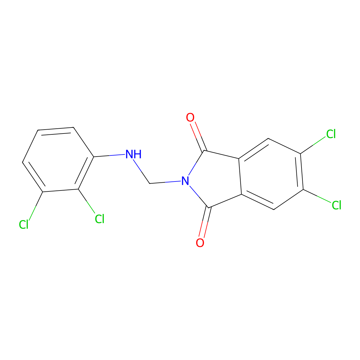 5,6-Dichloro-2-[(2,3-dichloroanilino)methyl]isoindole-1,3-dione molecular structure, CAS 313066-91-0