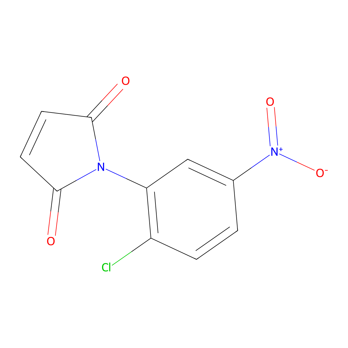 1-(2-chloro-5-nitrophenyl)-2,5-dihydro-1H-pyrrole-2,5-dione molecular structure, CAS 313069-92-0