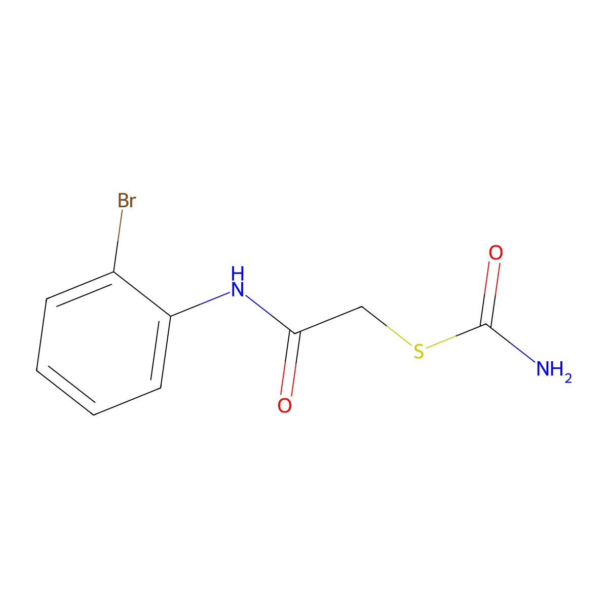 S-[2-(2-bromoanilino)-2-oxoethyl] carbamothioate molecular structure, CAS 313069-93-1