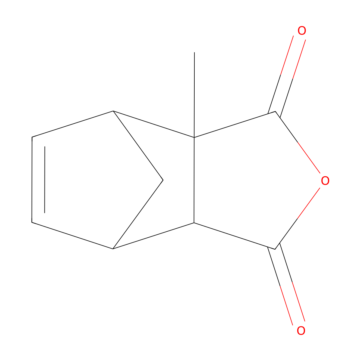 3a-Methyl-3a,4,7,7a-tetrahydro-4,7-methano-2-benzofuran-1,3-dione molecular structure, CAS 31307-24-1