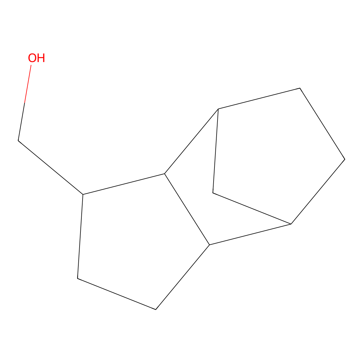 4,7-Methano-1H-indenemethanol, octahydro- molecular structure, CAS 31308-55-1
