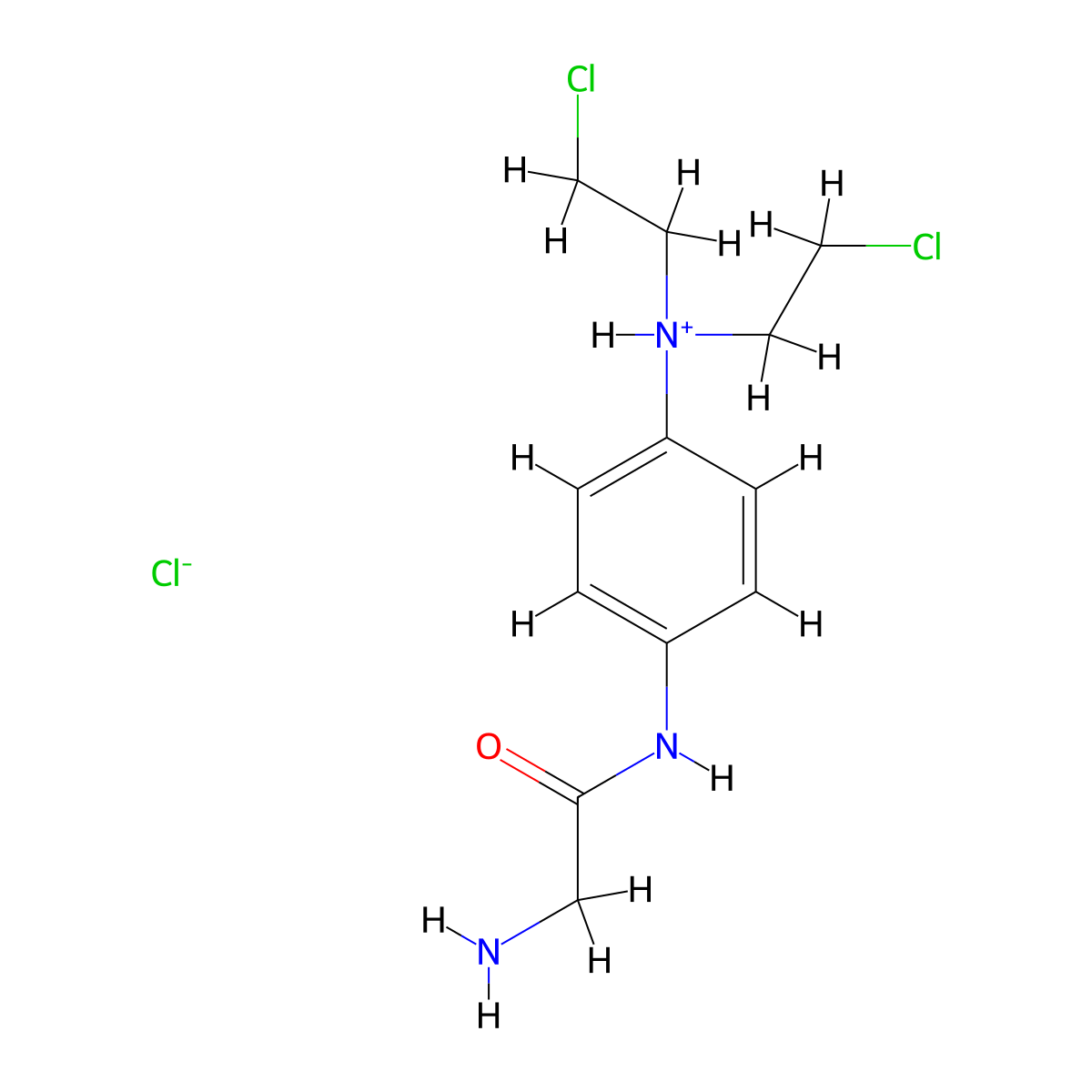 Acetanilide, 2-amino-4'-(bis(2-chloroethyl)amino)-, monohydrochloride molecular structure, CAS 3131-20-2