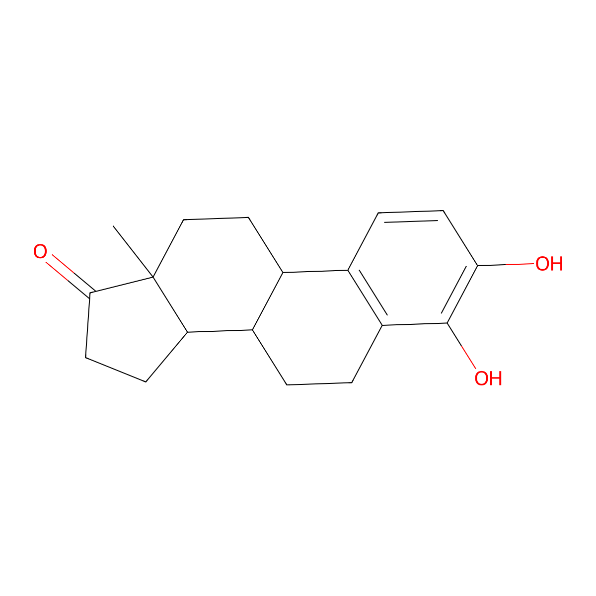4-Hydroxyestrone molecular structure, CAS 3131-23-5